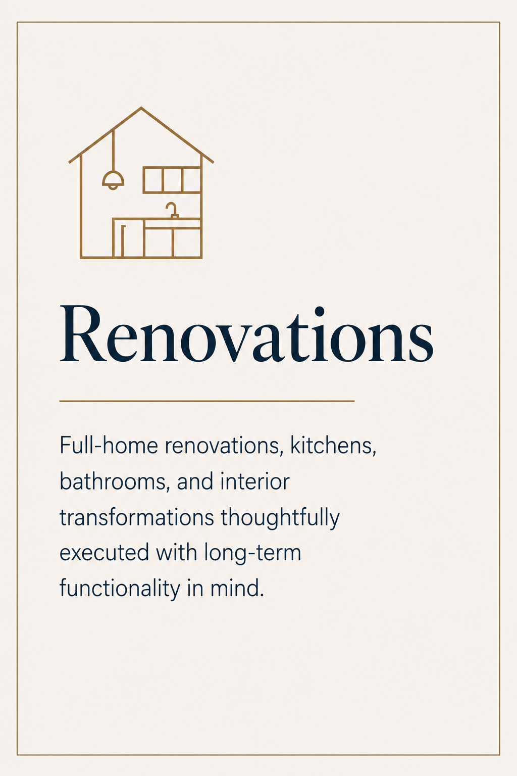 Precision remodeling detail