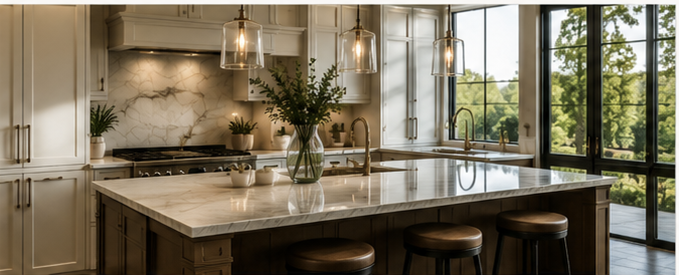 Modern renovated kitchen with high-end finishes